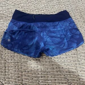 NWOT Lululemon Athletica Blue Athletic Shorts Lightweight Moisture-Wicking